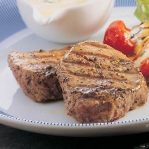 Sesame and Pepper Seared Fillet Medallions
